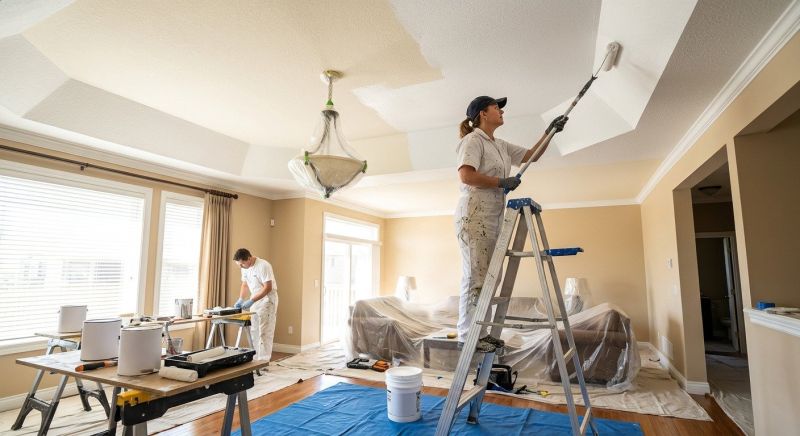 Popcorn Ceiling Painting in Wilmington, NC