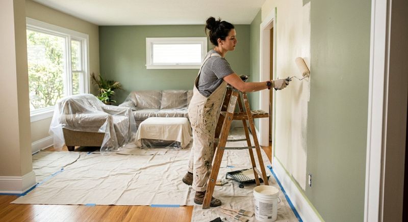 Townhouse Interior Painting in Kansas City, KS
